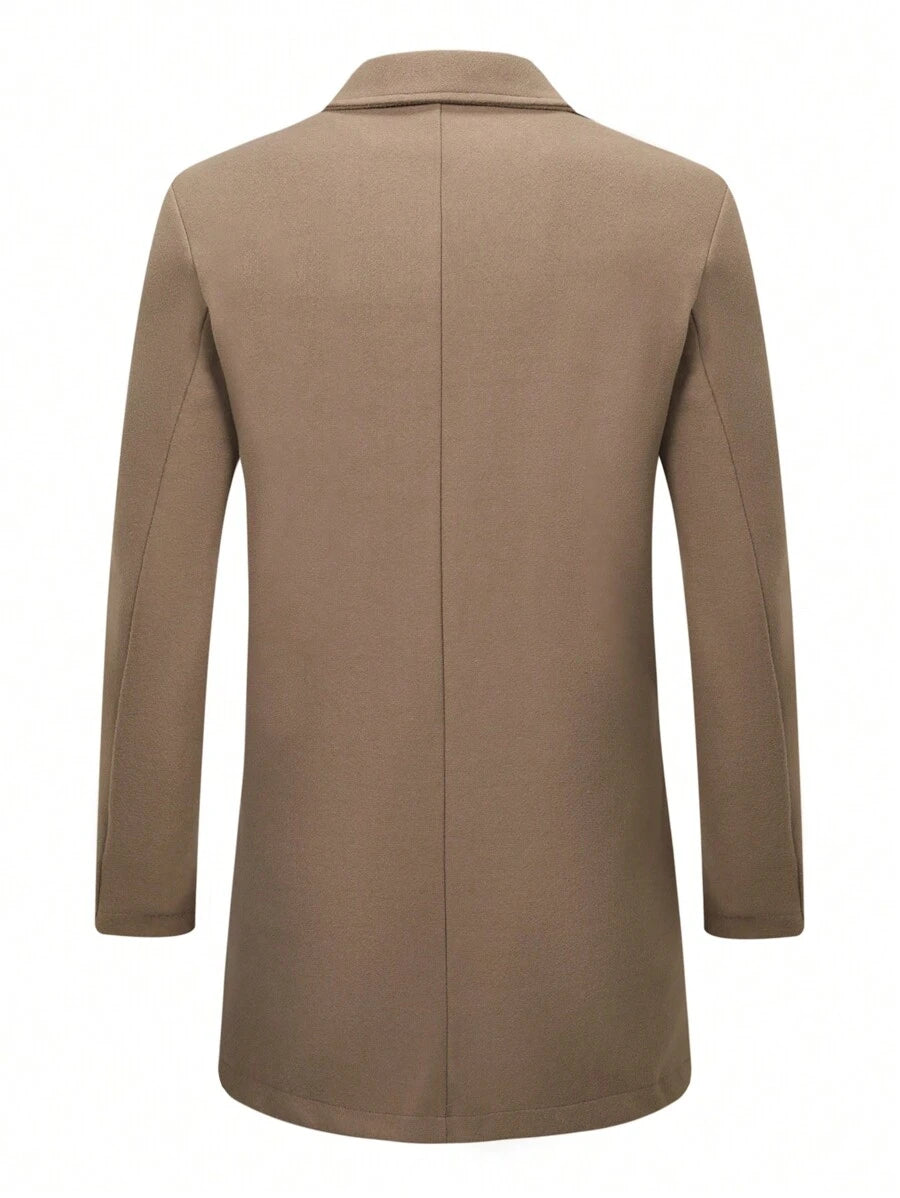 Mensa Hudson Men's Double-Breasted Overcoat