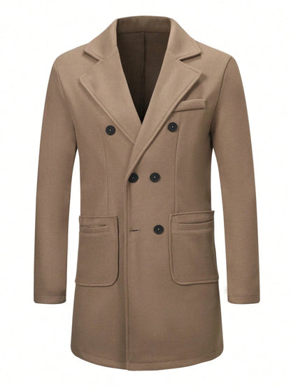 Mensa Hudson Men's Double-Breasted Overcoat
