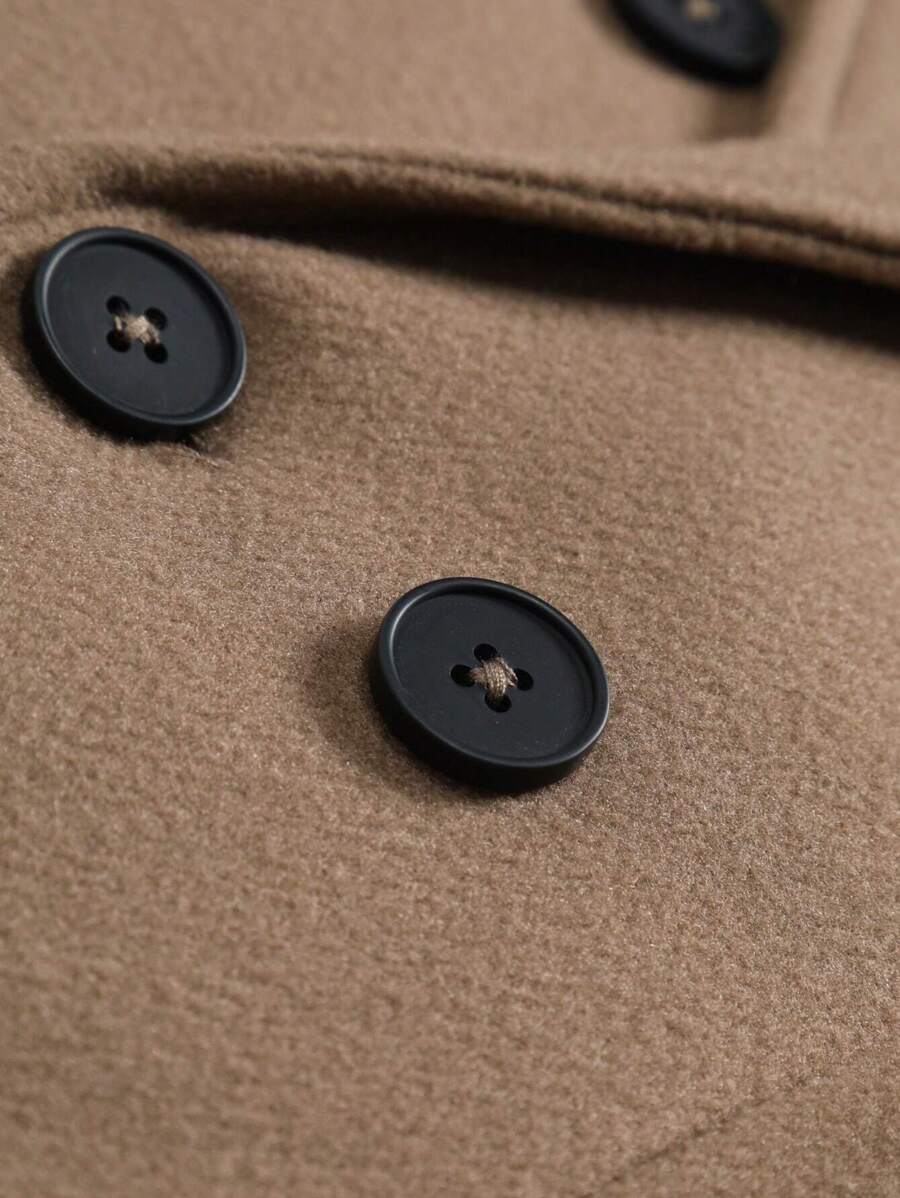 Mensa Hudson Men's Double-Breasted Overcoat