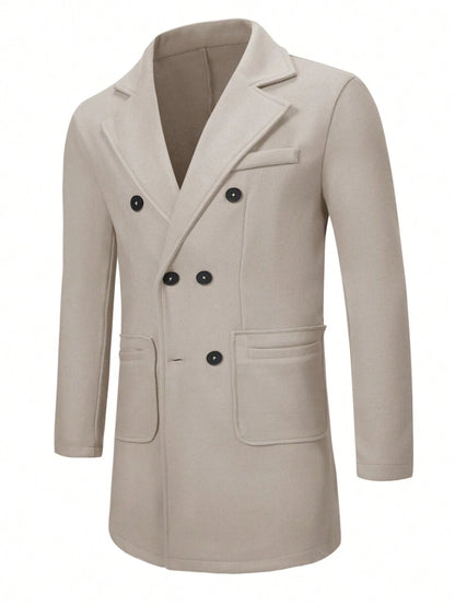 Mensa Hudson Men's Double-Breasted Overcoat
