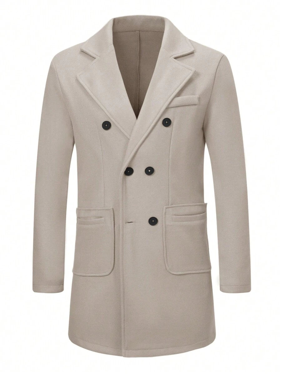 Mensa Hudson Men's Double-Breasted Overcoat