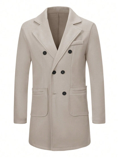 Mensa Hudson Men's Double-Breasted Overcoat