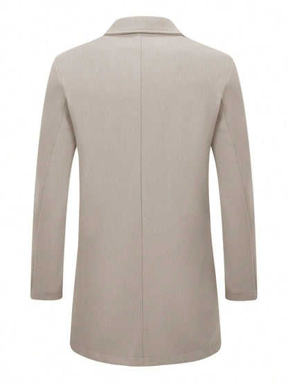 Mensa Hudson Men's Double-Breasted Overcoat