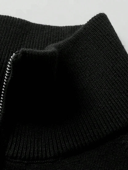 Mensa Hudson Men's Quarter-Zip Stand Collar Sweater