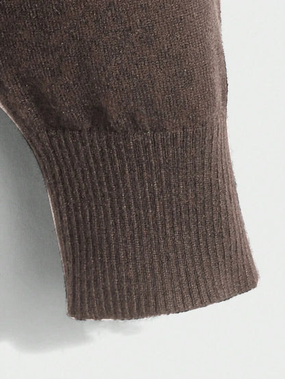Mensa Hudson Men's Rib Knit Crew Neck Sweater