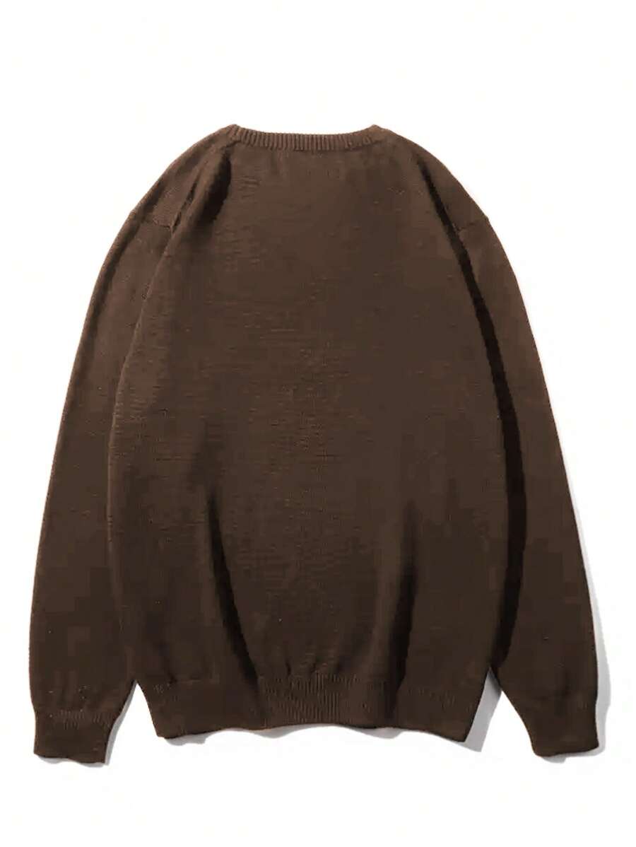Mensa Hudson Men's Rib Knit Crew Neck Sweater