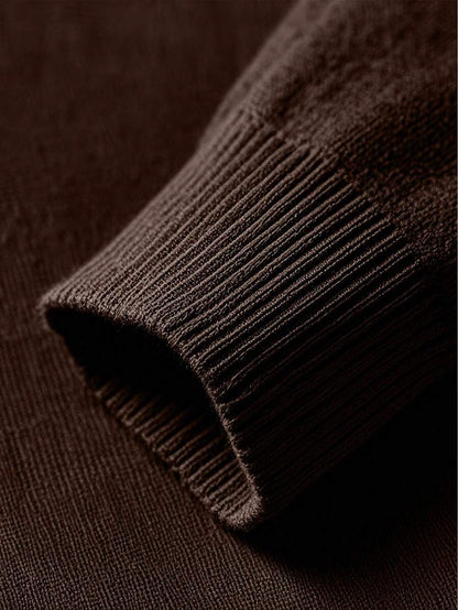 Mensa Hudson Men's Quarter-Zip Stand Collar Sweater