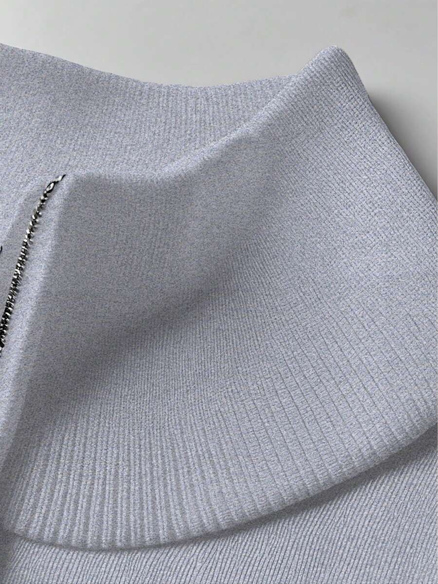 Mensa Hudson Men's Quarter-Zip Stand Collar Sweater