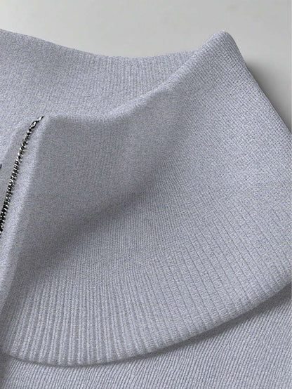 Mensa Hudson Men's Quarter-Zip Stand Collar Sweater