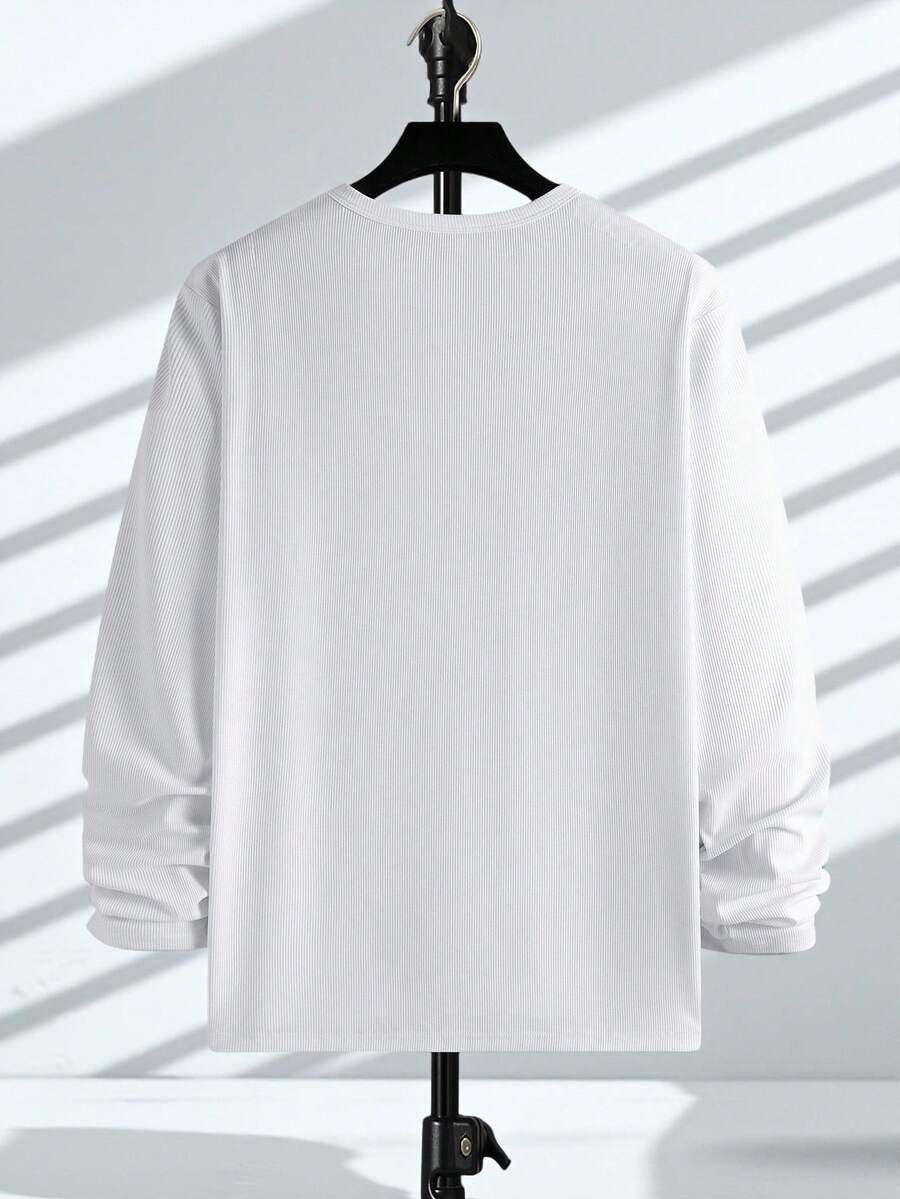 Mensa Hudson Men's Ribbed Long Sleeve Henley