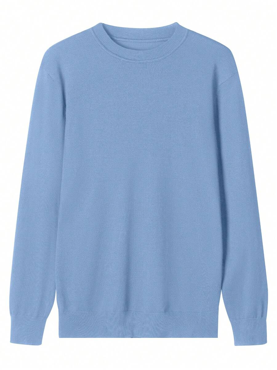 Mensa Hudson Men's Rib Knit Crew Neck Sweater