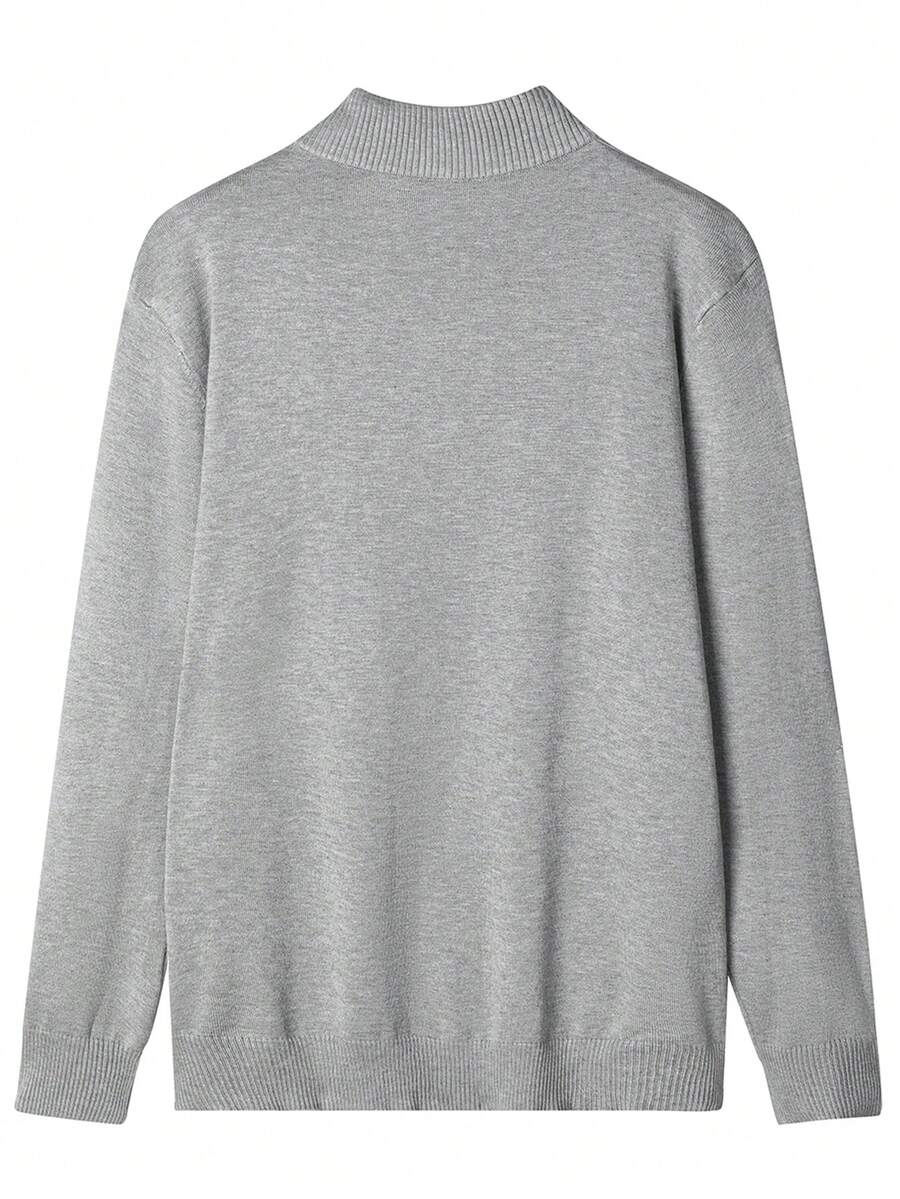 Mensa Hudson Men's Quarter-Zip Stand Collar Sweater