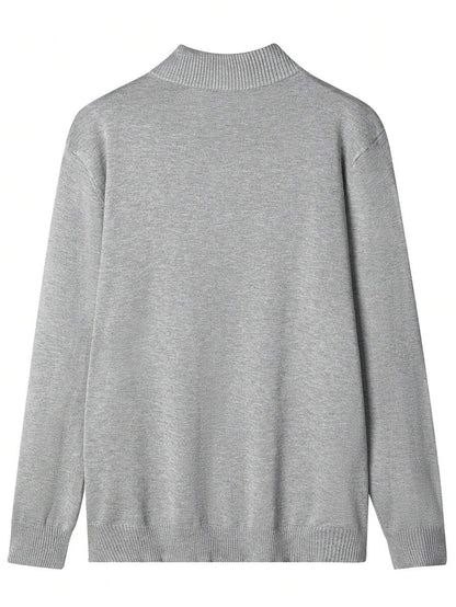Mensa Hudson Men's Quarter-Zip Stand Collar Sweater
