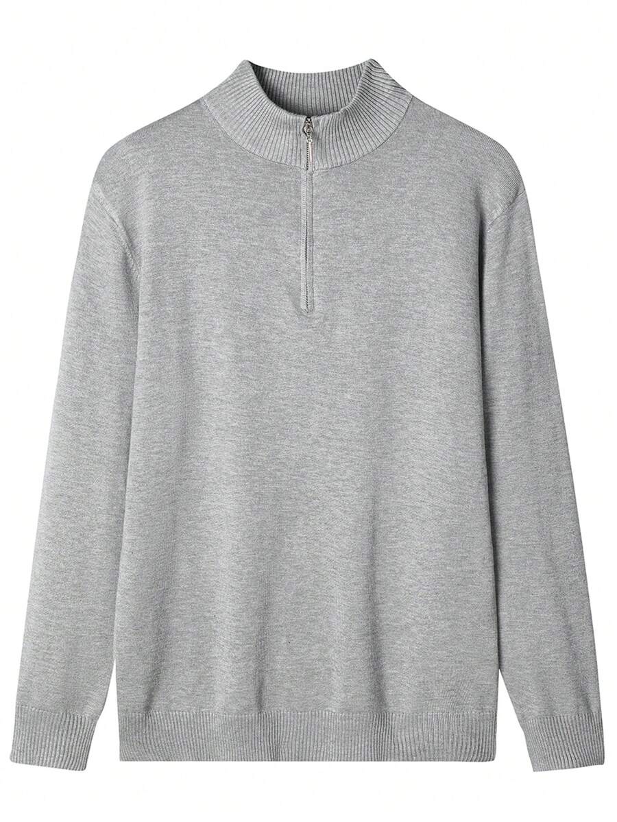 Mensa Hudson Men's Quarter-Zip Stand Collar Sweater