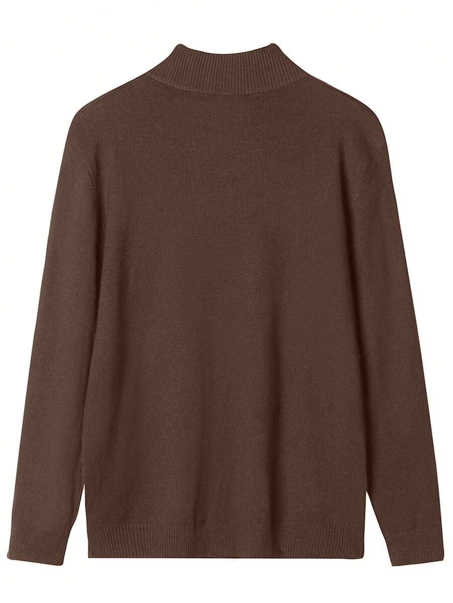 Mensa Hudson Men's Quarter-Zip Stand Collar Sweater