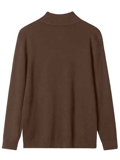 Mensa Hudson Men's Quarter-Zip Stand Collar Sweater
