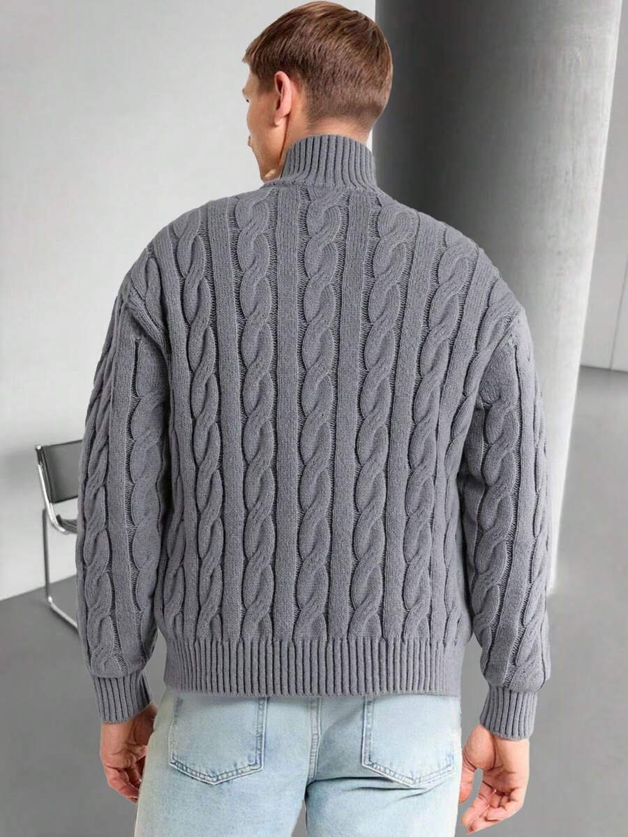 Mensa Hudson Men's Half-Zip Knit Polo Sweater