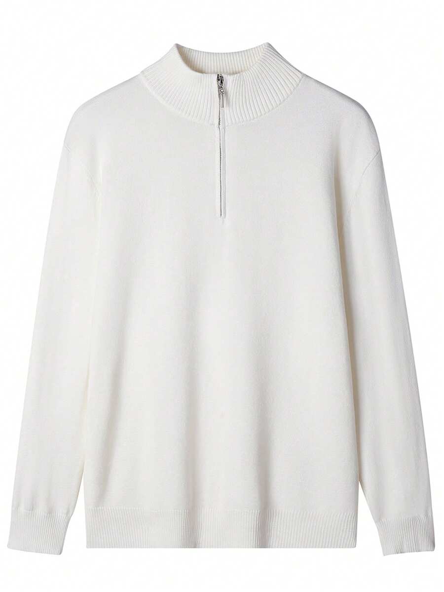 Mensa Hudson Men's Quarter-Zip Stand Collar Sweater