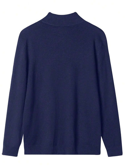 Mensa Hudson Men's Quarter-Zip Stand Collar Sweater