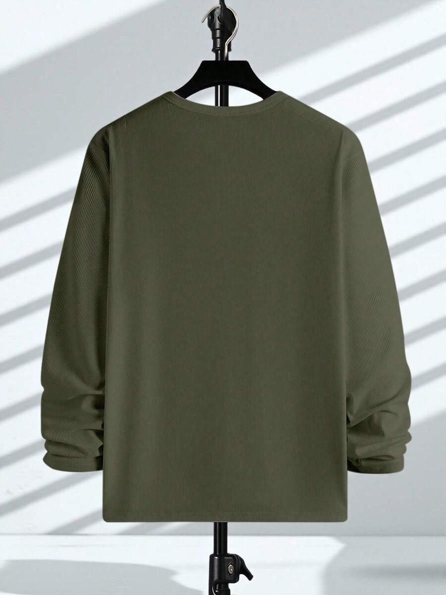 Mensa Hudson Men's Ribbed Long Sleeve Henley