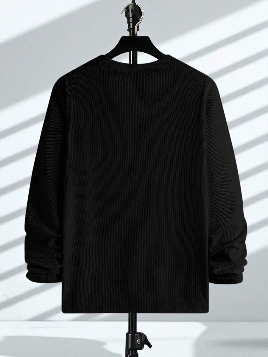 Mensa Hudson Men's Ribbed Long Sleeve Henley