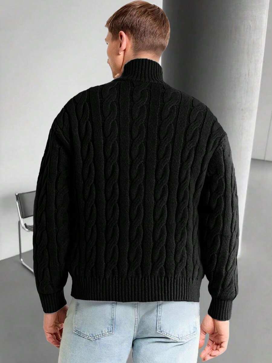 Mensa Hudson Men's Half-Zip Knit Polo Sweater