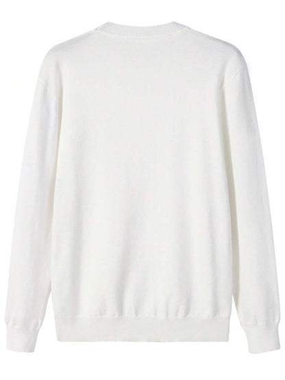 Mensa Hudson Men's Rib Knit Crew Neck Sweater