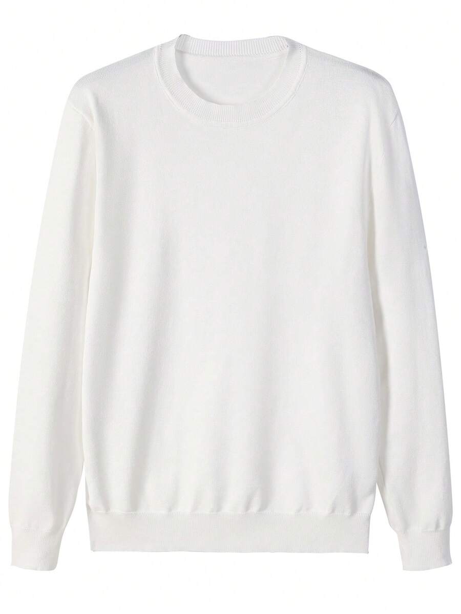 Mensa Hudson Men's Rib Knit Crew Neck Sweater