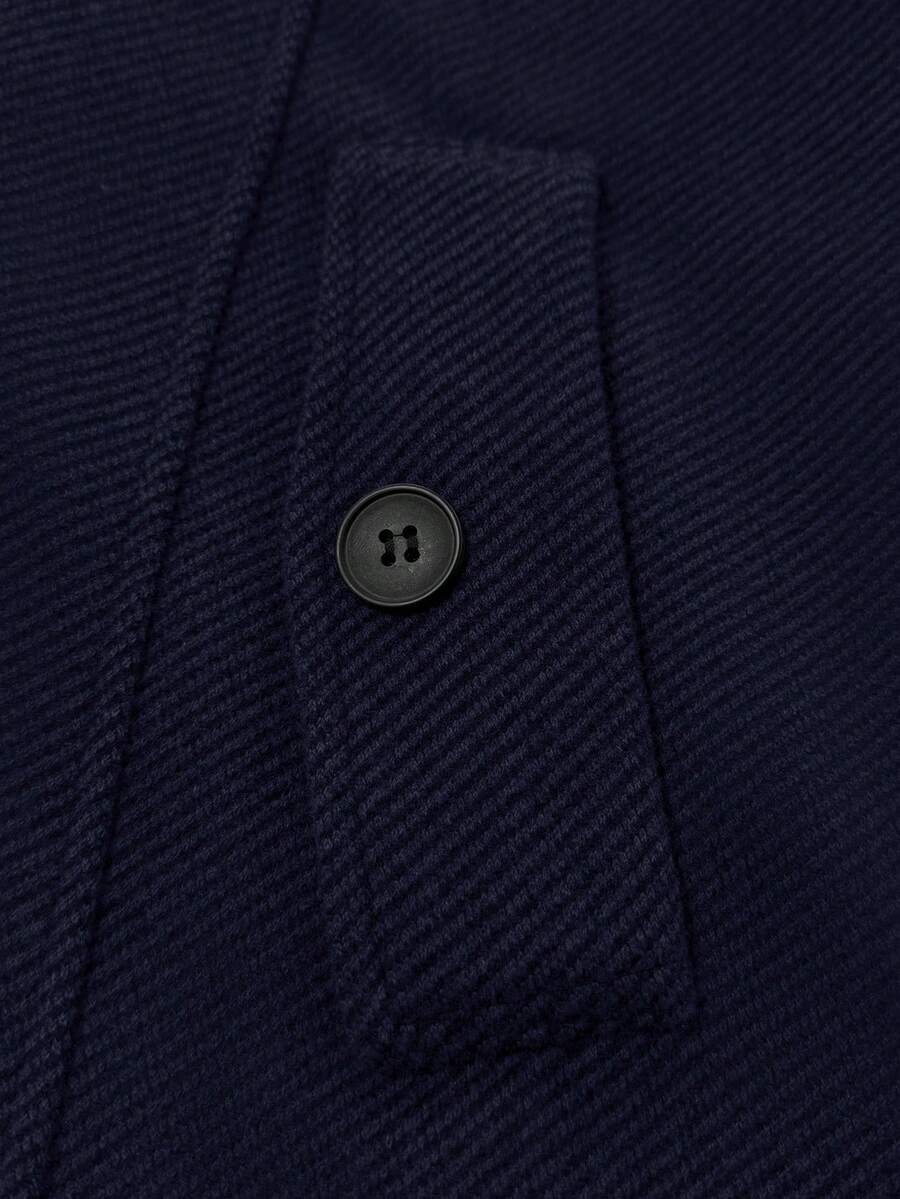 Mensa Hudson Men's Single-Breasted Stand Collar Topcoat