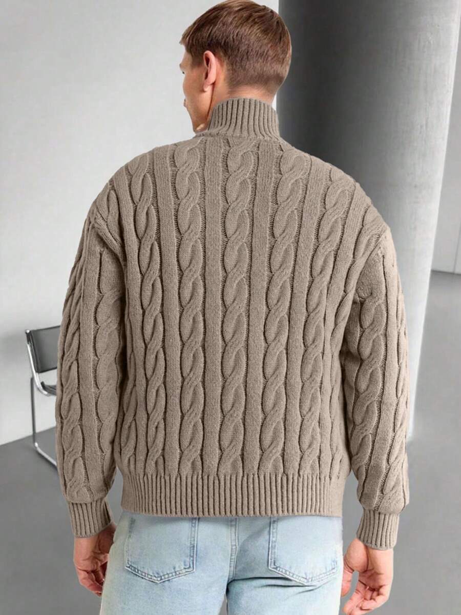 Mensa Hudson Men's Half-Zip Knit Polo Sweater