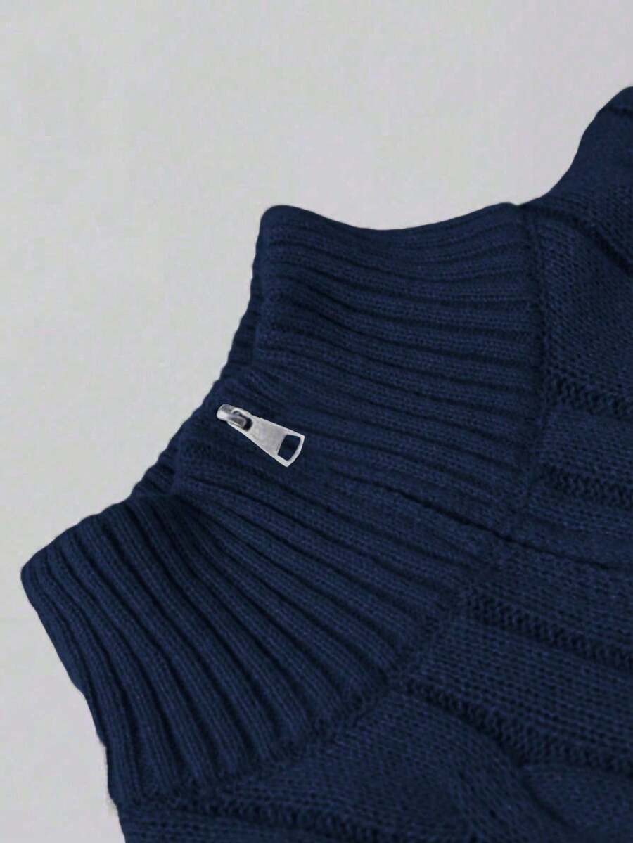 Mensa Hudson Men's Half-Zip Knit Polo Sweater