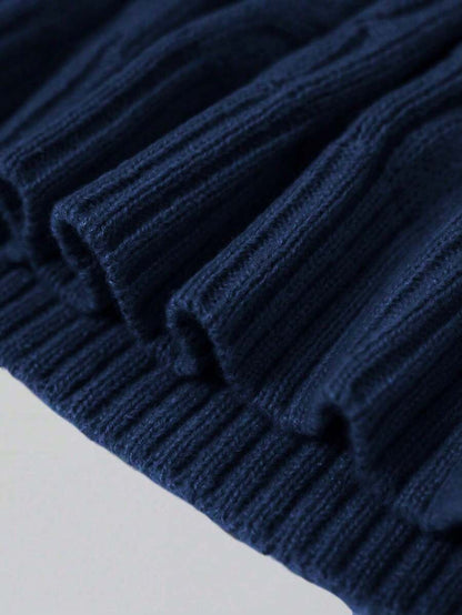 Mensa Hudson Men's Half-Zip Knit Polo Sweater