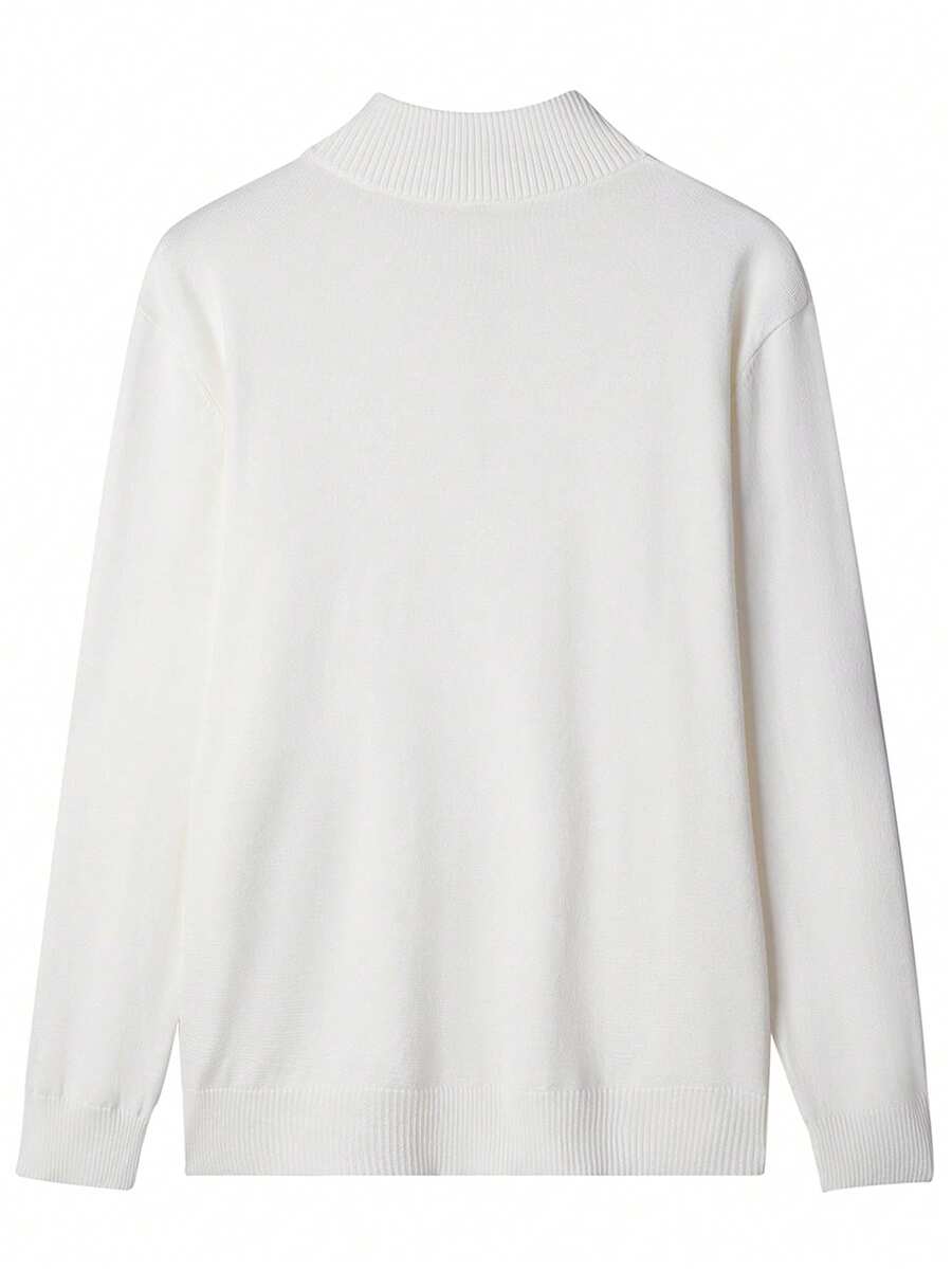 Mensa Hudson Men's Quarter-Zip Stand Collar Sweater
