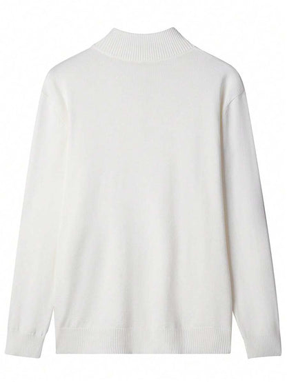 Mensa Hudson Men's Quarter-Zip Stand Collar Sweater