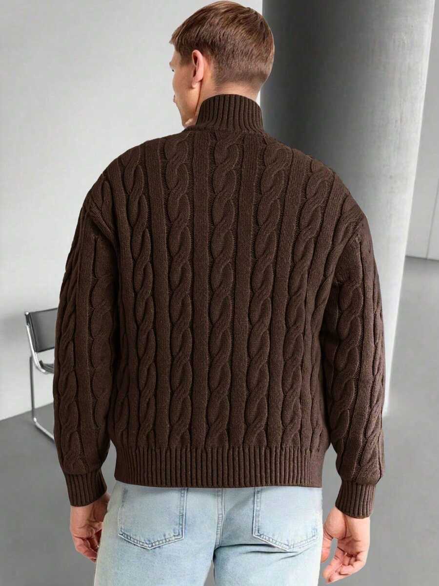 Mensa Hudson Men's Half-Zip Knit Polo Sweater