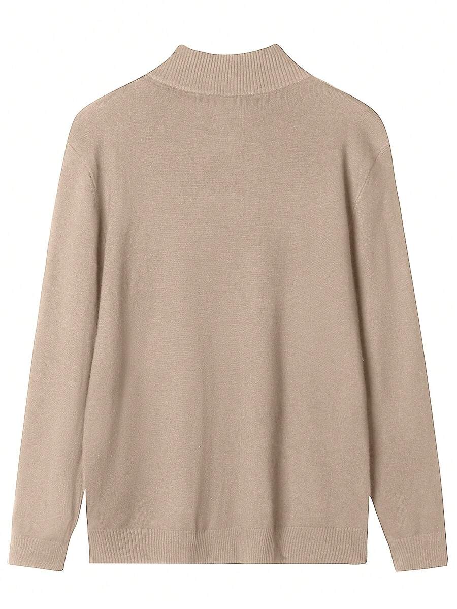 Mensa Hudson Men's Quarter-Zip Stand Collar Sweater