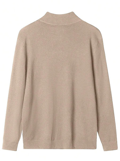 Mensa Hudson Men's Quarter-Zip Stand Collar Sweater