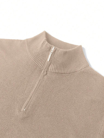 Mensa Hudson Men's Quarter-Zip Stand Collar Sweater