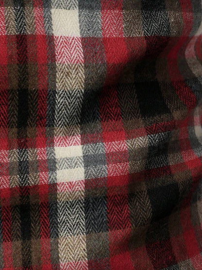 Mensa Hudson Men's Plaid Long Sleeve Button-Up Shirt