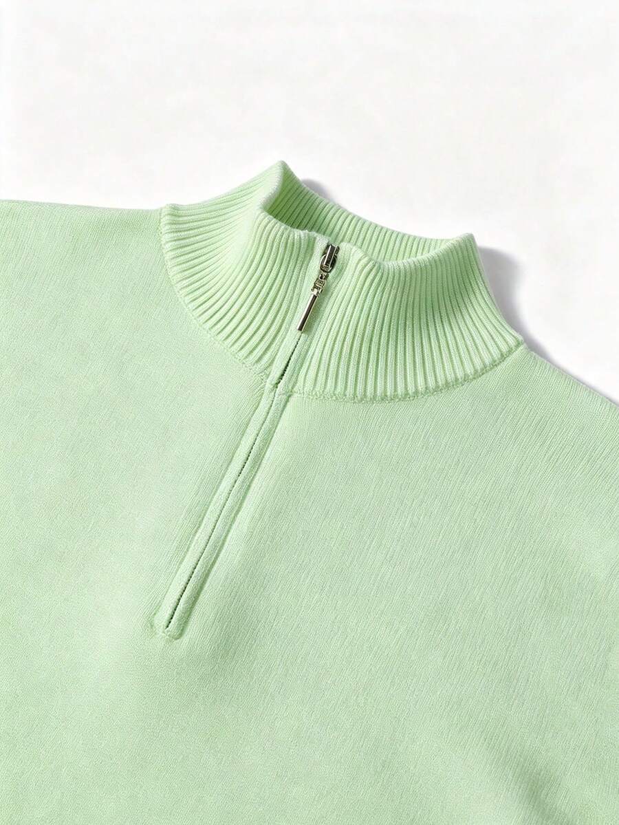 Mensa Hudson Men's Quarter-Zip Stand Collar Sweater