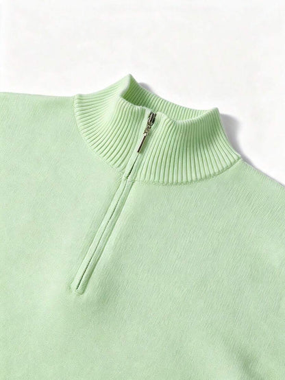 Mensa Hudson Men's Quarter-Zip Stand Collar Sweater