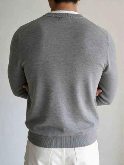 Mensa Hudson Men's Slim Fit Lightweight Knit Sweater