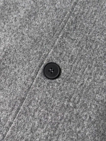 Mensa Hudson Men's Single-Breasted Stand Collar Topcoat
