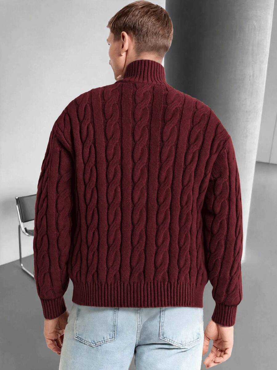 Mensa Hudson Men's Half-Zip Knit Polo Sweater