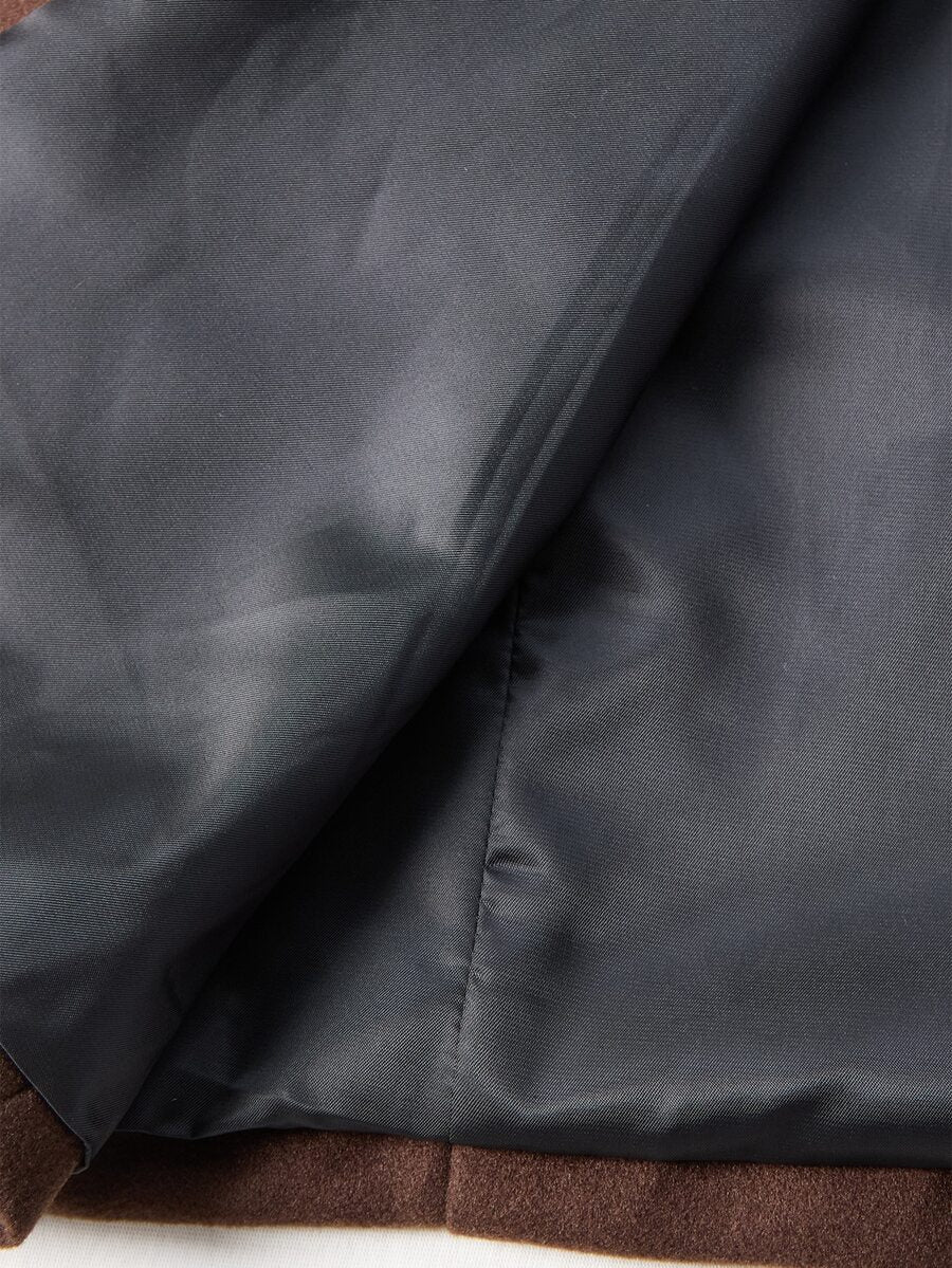 Mensa Hudson Men's Single-Breasted Stand Collar Topcoat